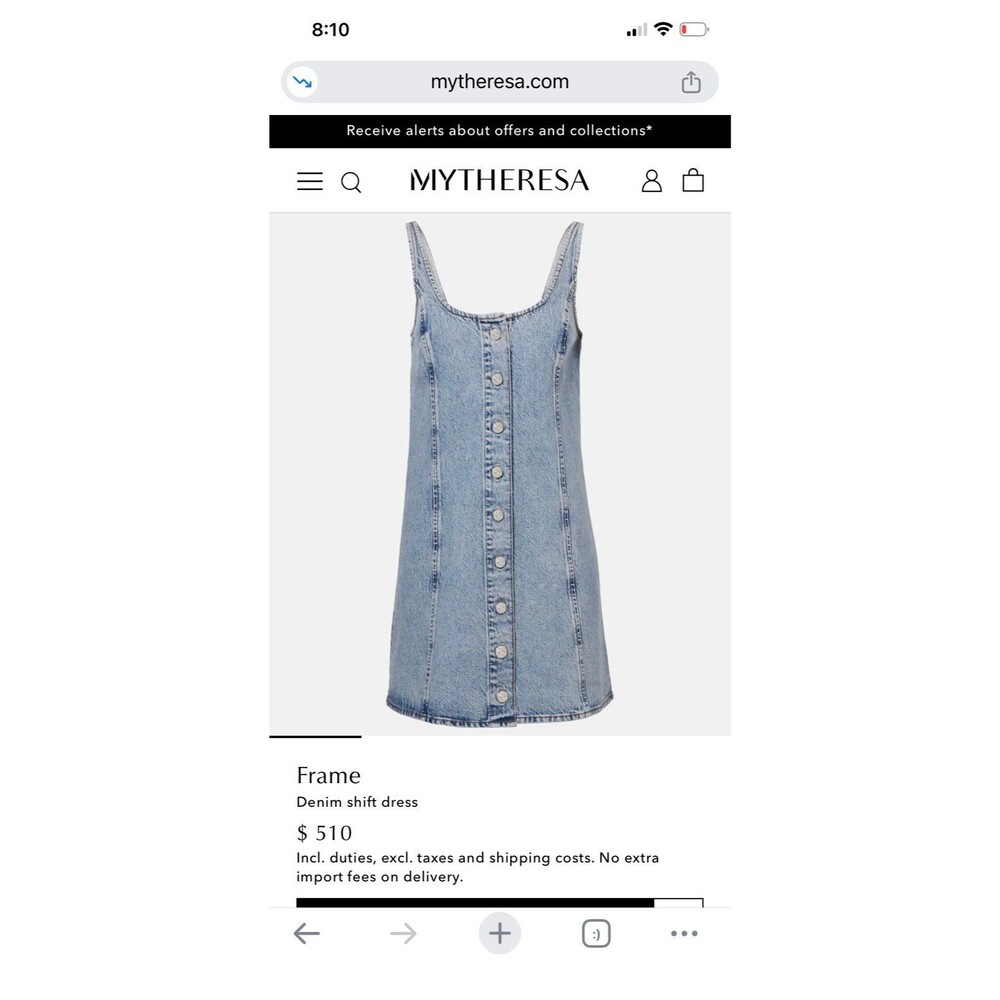 Frame The Shift Dress NWT - Picture 1 of 12